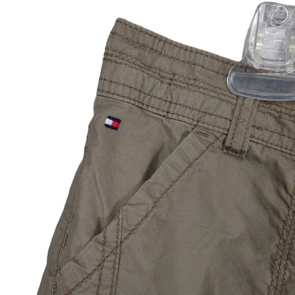 Tommy Hilfiger Women's 12 Brown Cargo Capri Pants 36x22" Gorpcore Hiking Outdoor - Picture 5 of 7